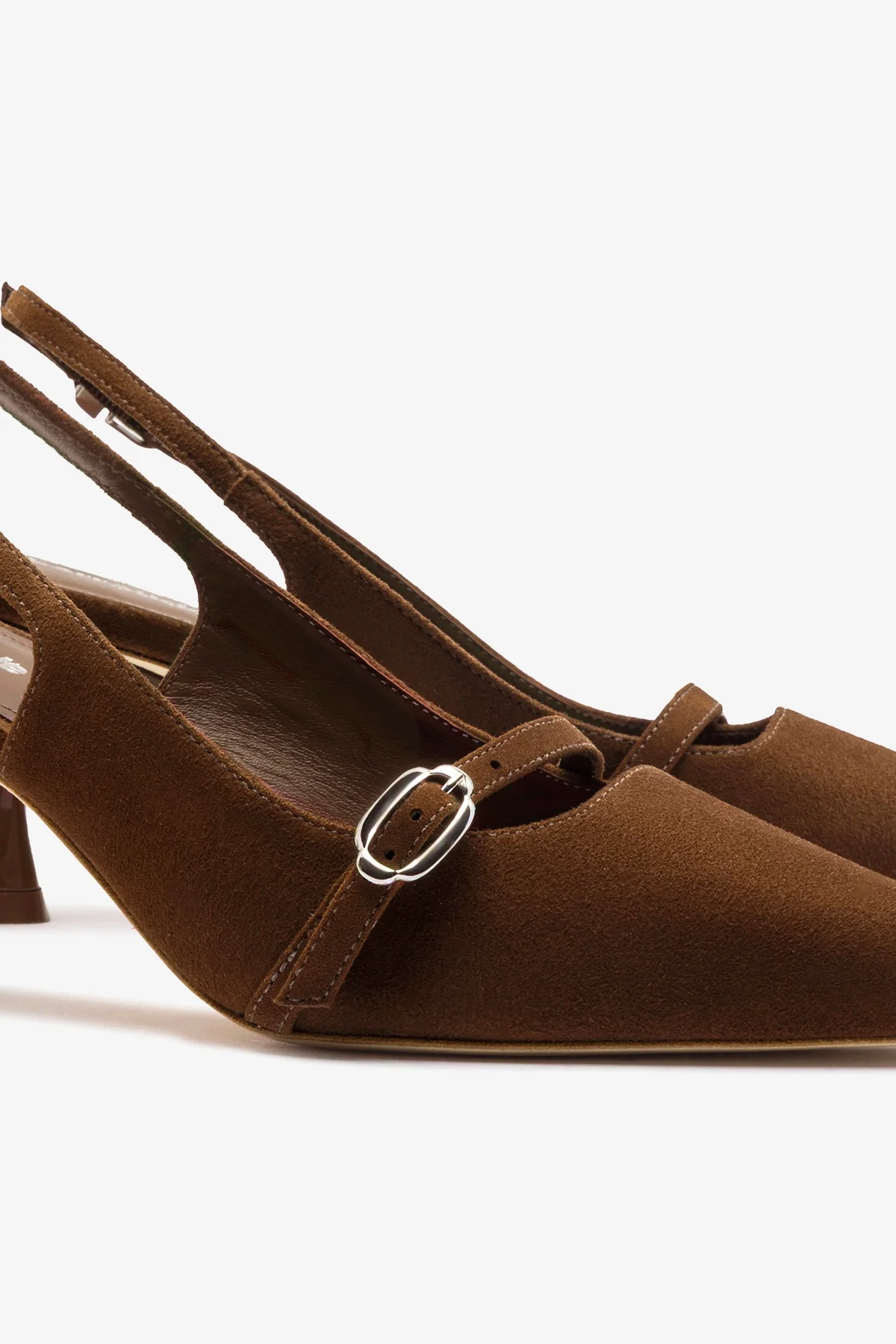 Ines Pump Burnt Umber Suede - Image 4