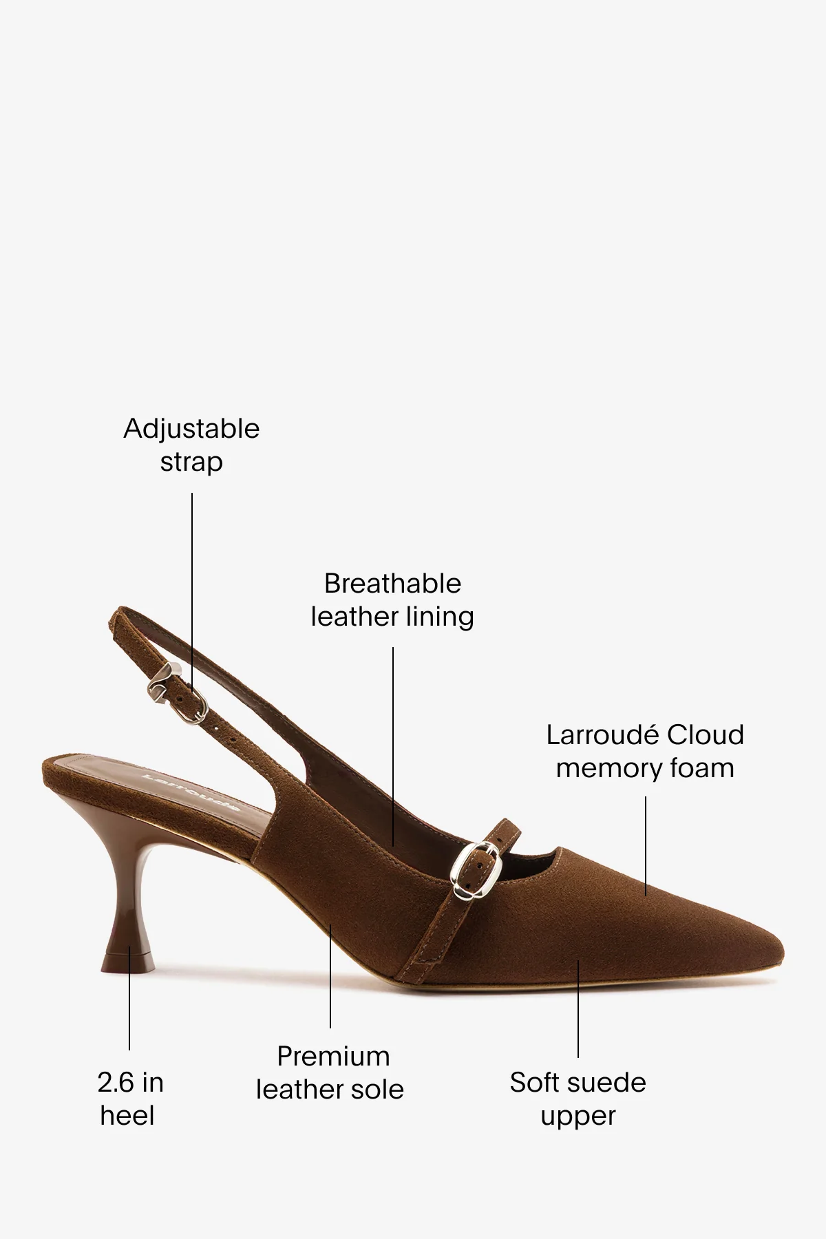 Ines Pump Burnt Umber Suede - Image 5
