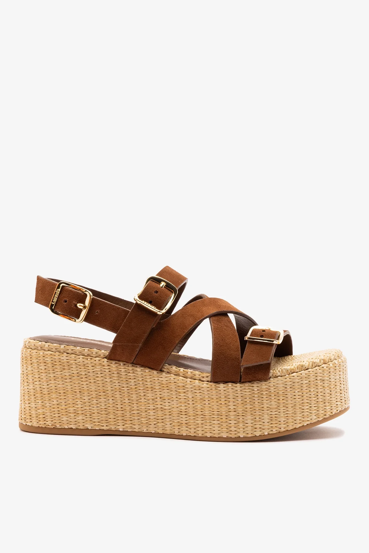 Patti Flatform Burnt Umber Suede