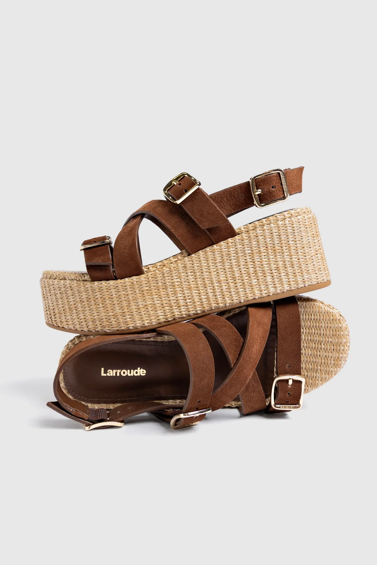 Patti Flatform Burnt Umber Suede - Image 2