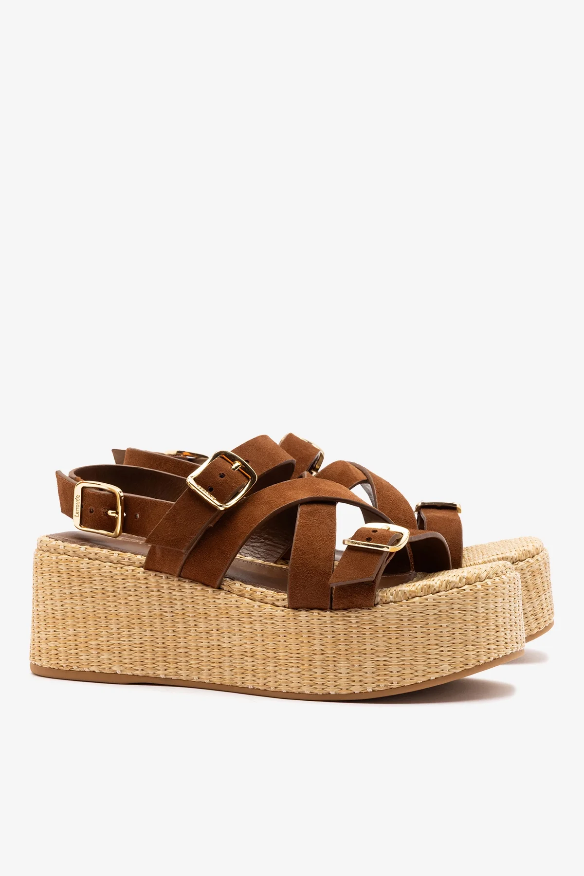 Patti Flatform Burnt Umber Suede - Image 3