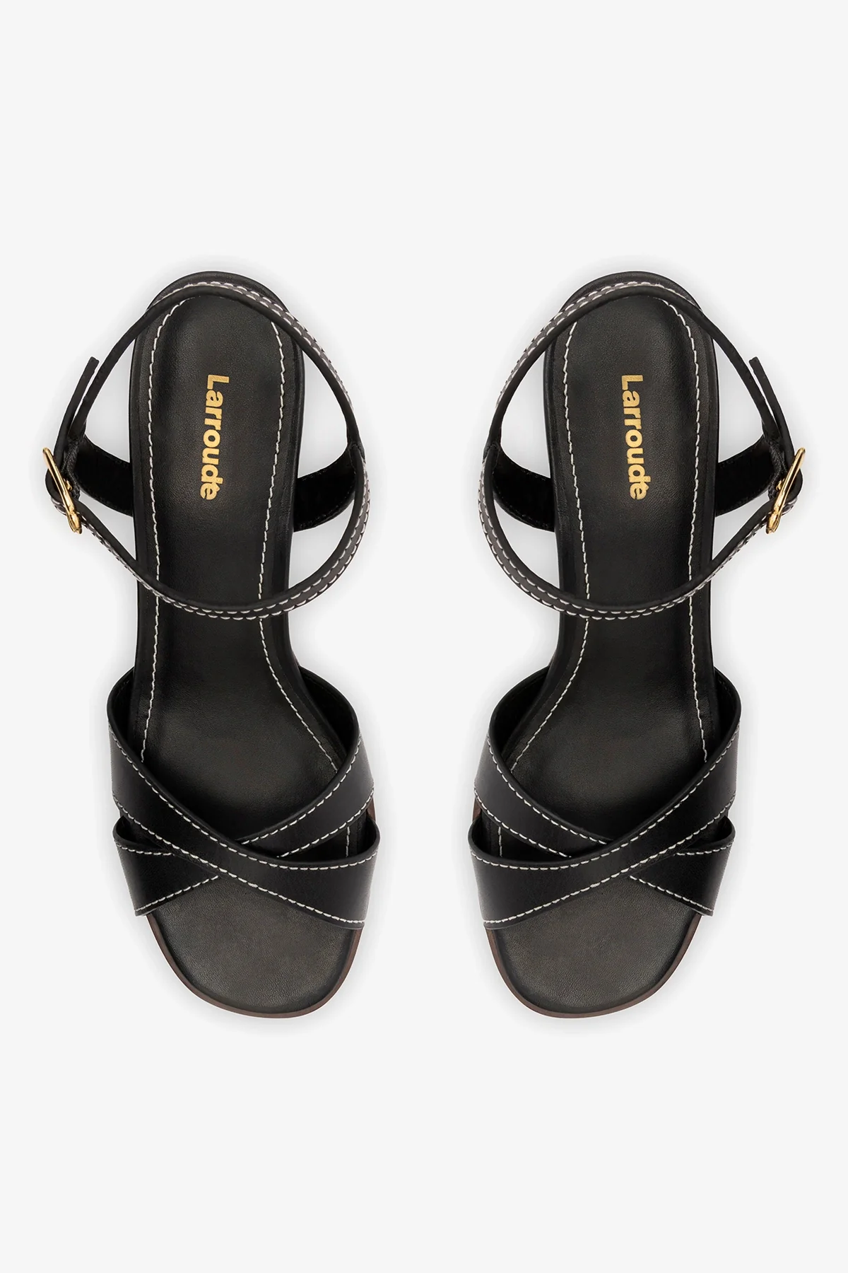 Roma Sandal In Vegetale Black Leather - Image 6
