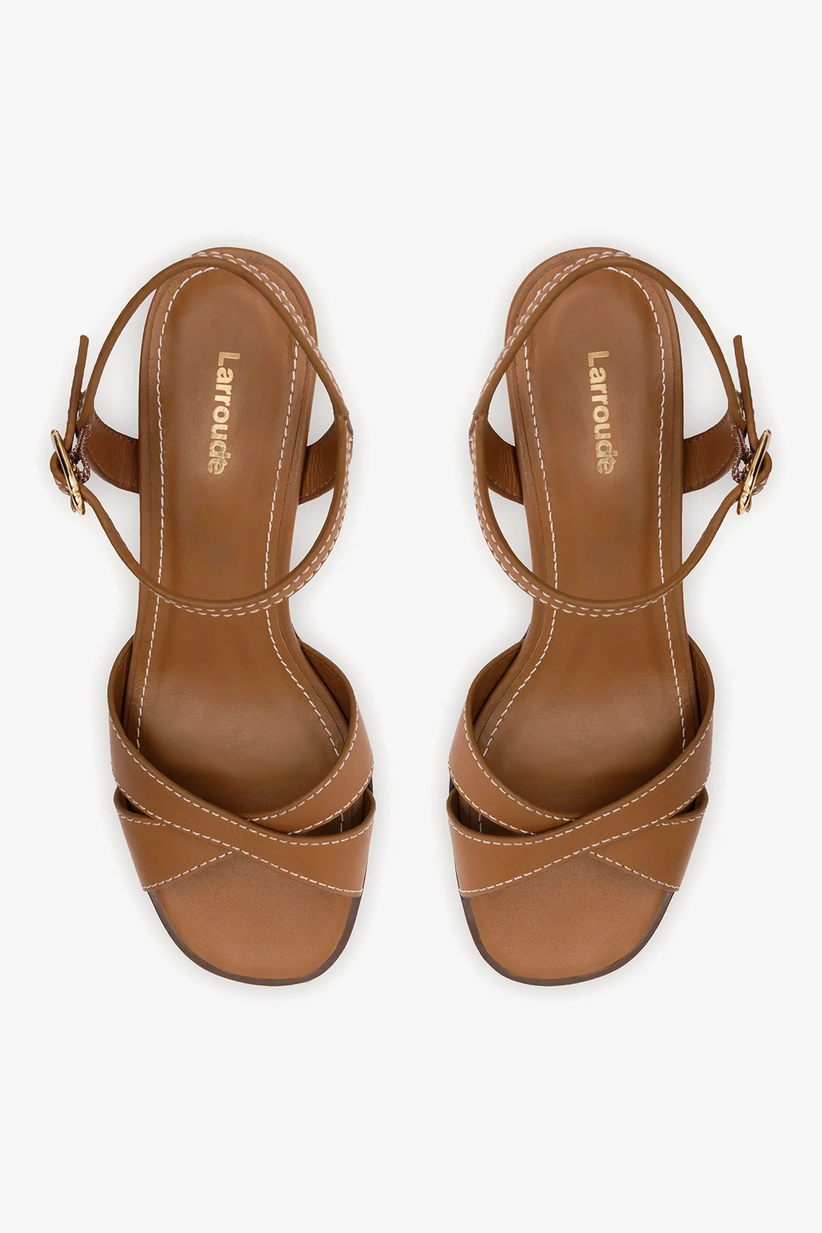 Roma Sandal In Vegetale Caramel Leather - Image 6