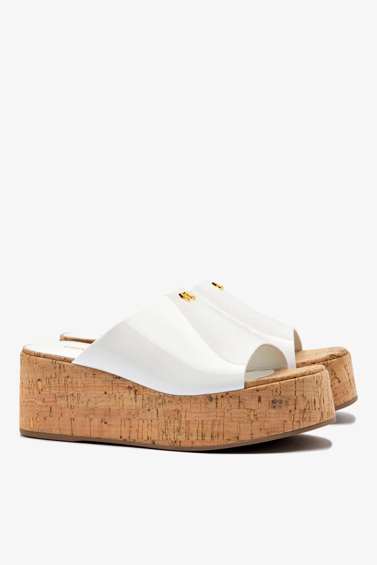 Charli Mule In White Patent Leather - Image 3