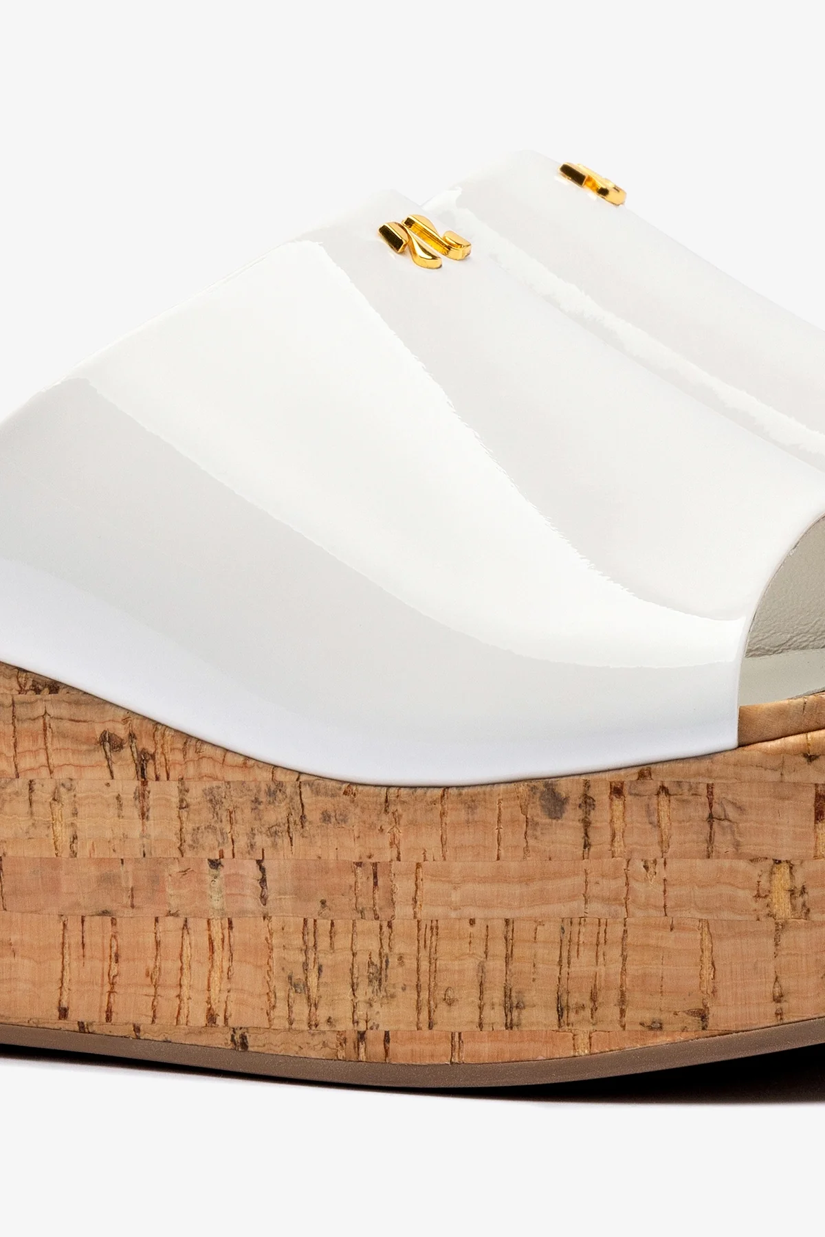 Charli Mule In White Patent Leather - Image 4