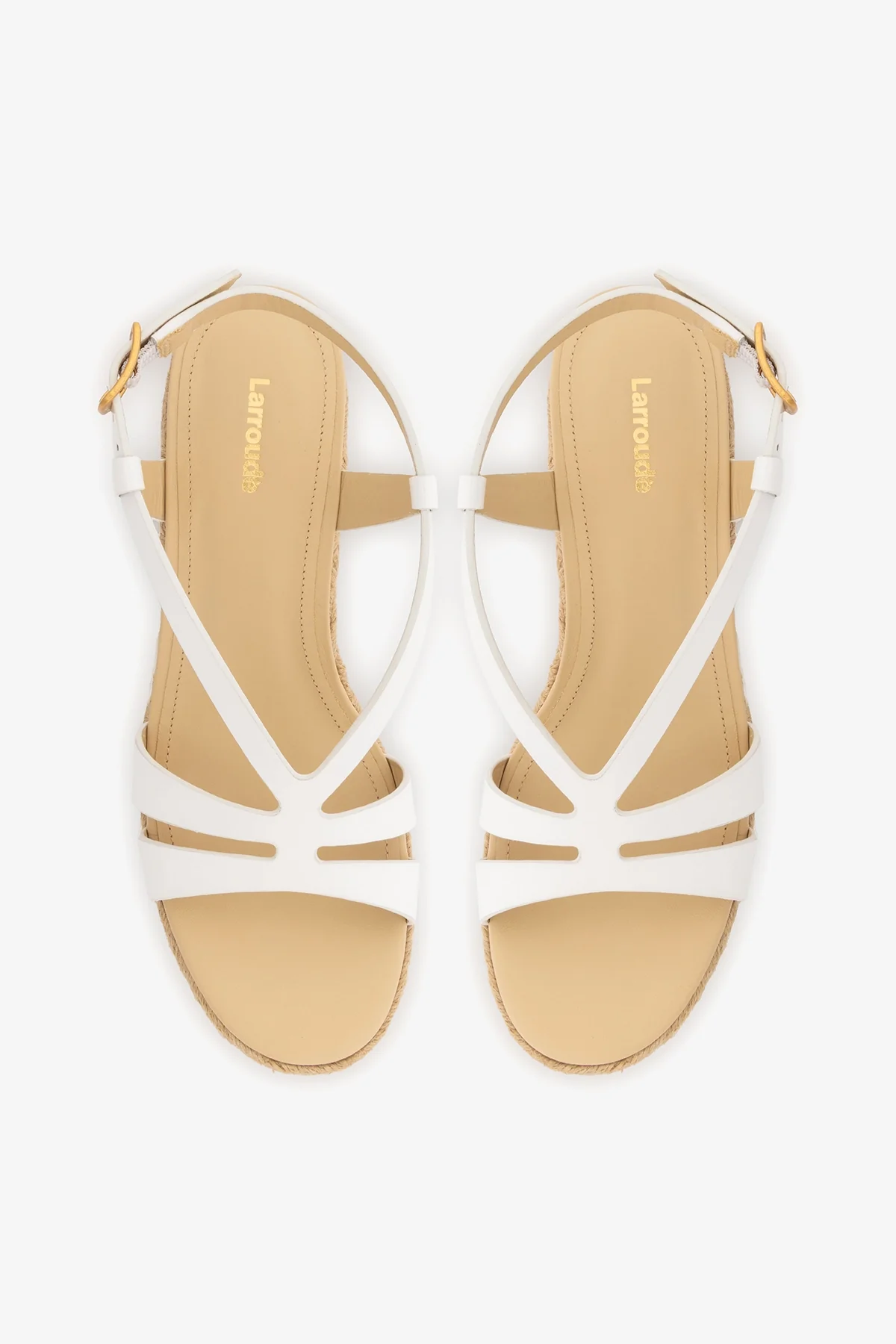 Daphne Espadrille Sandal White Patent Leather - Image 7