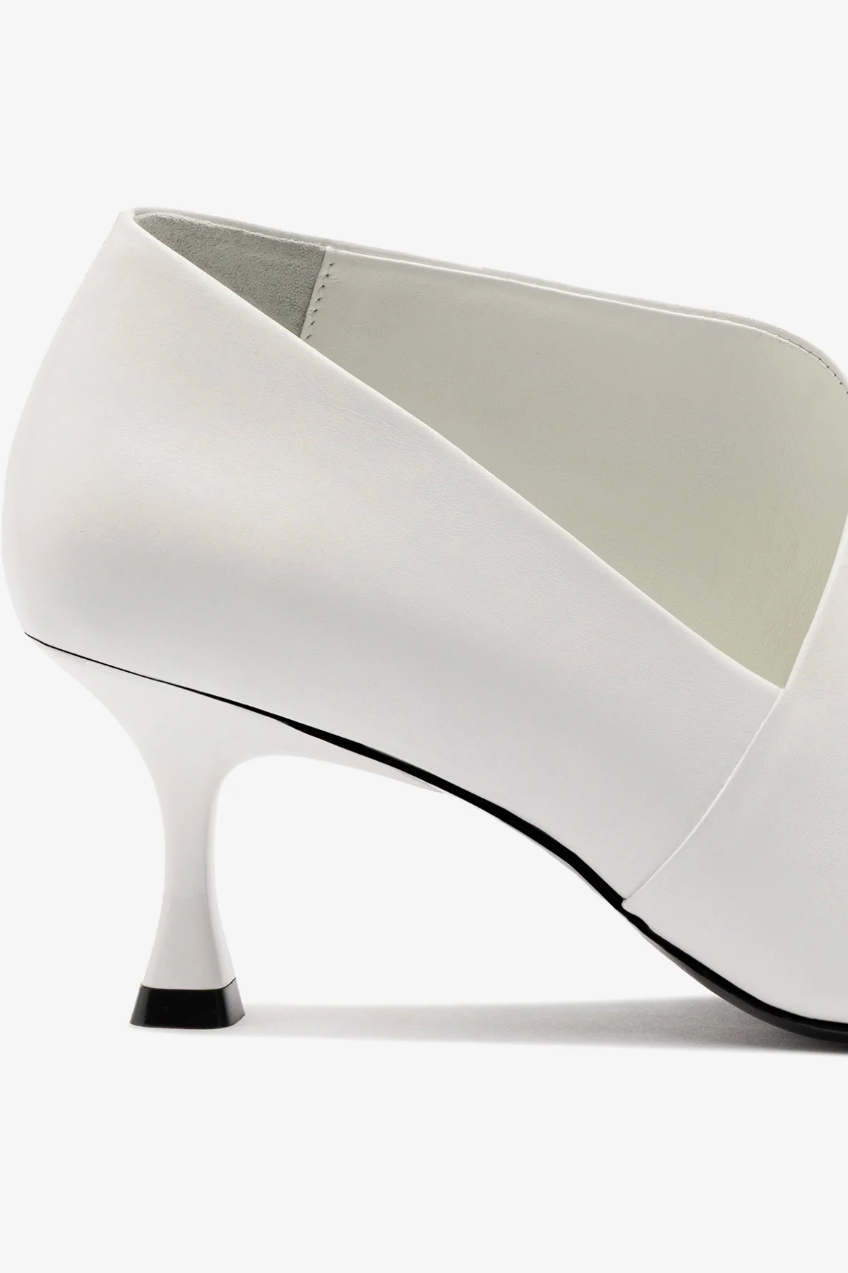 Larroudé by Nicolò B. Vittoria Pump In White Leather - Image 4
