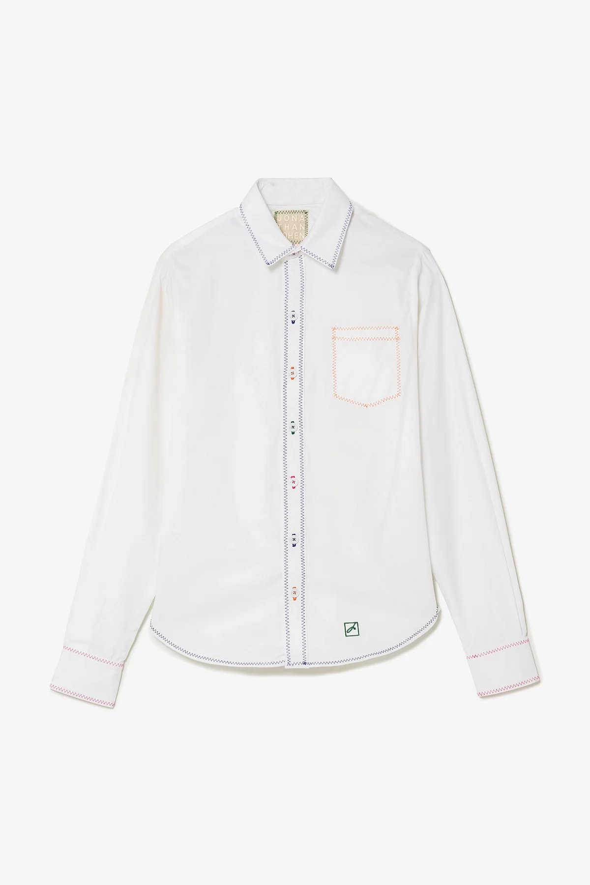 Layla Buttondown Shirt In White Percale