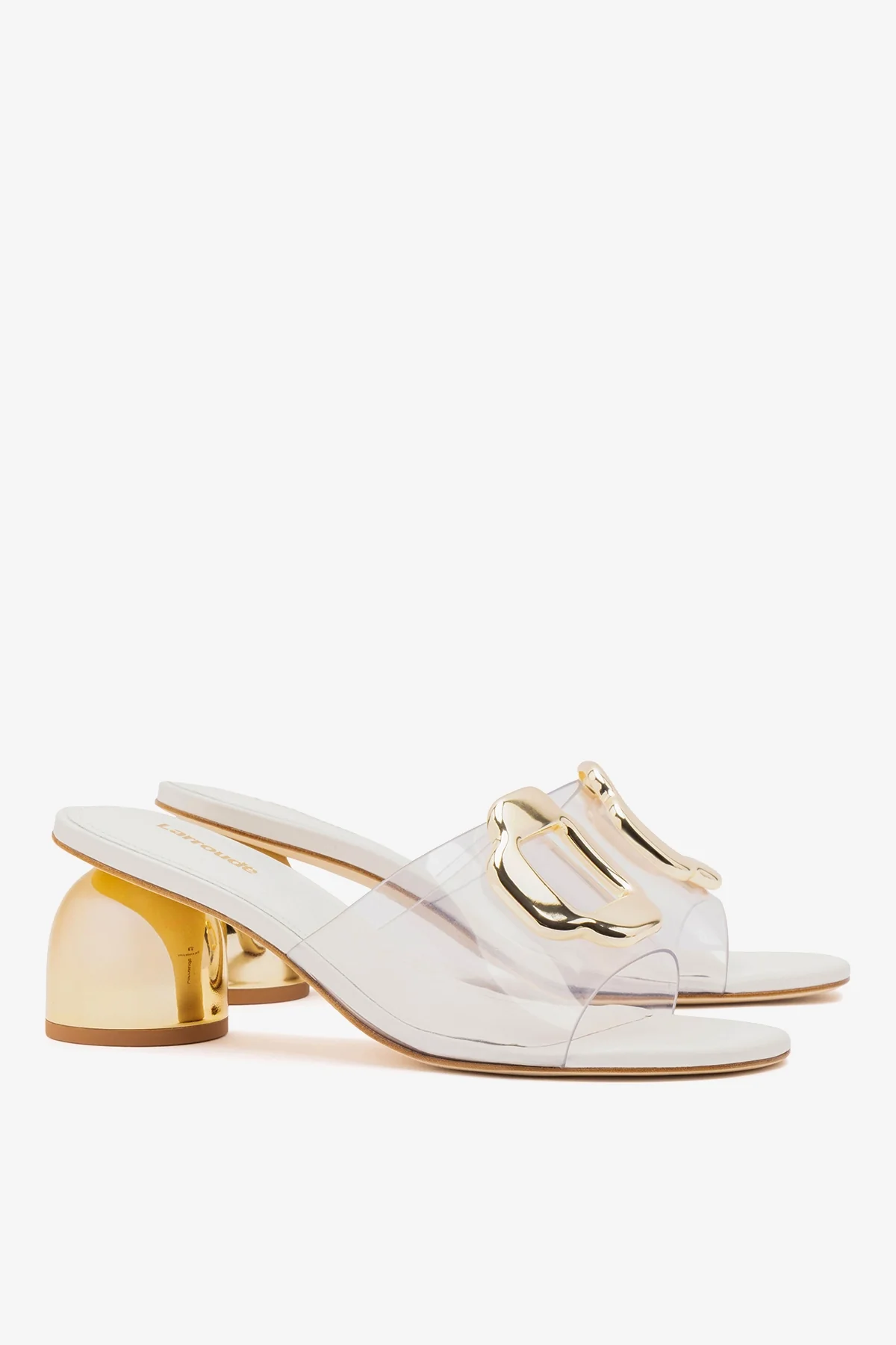 Margherita Clear Mule White Leather - Image 3