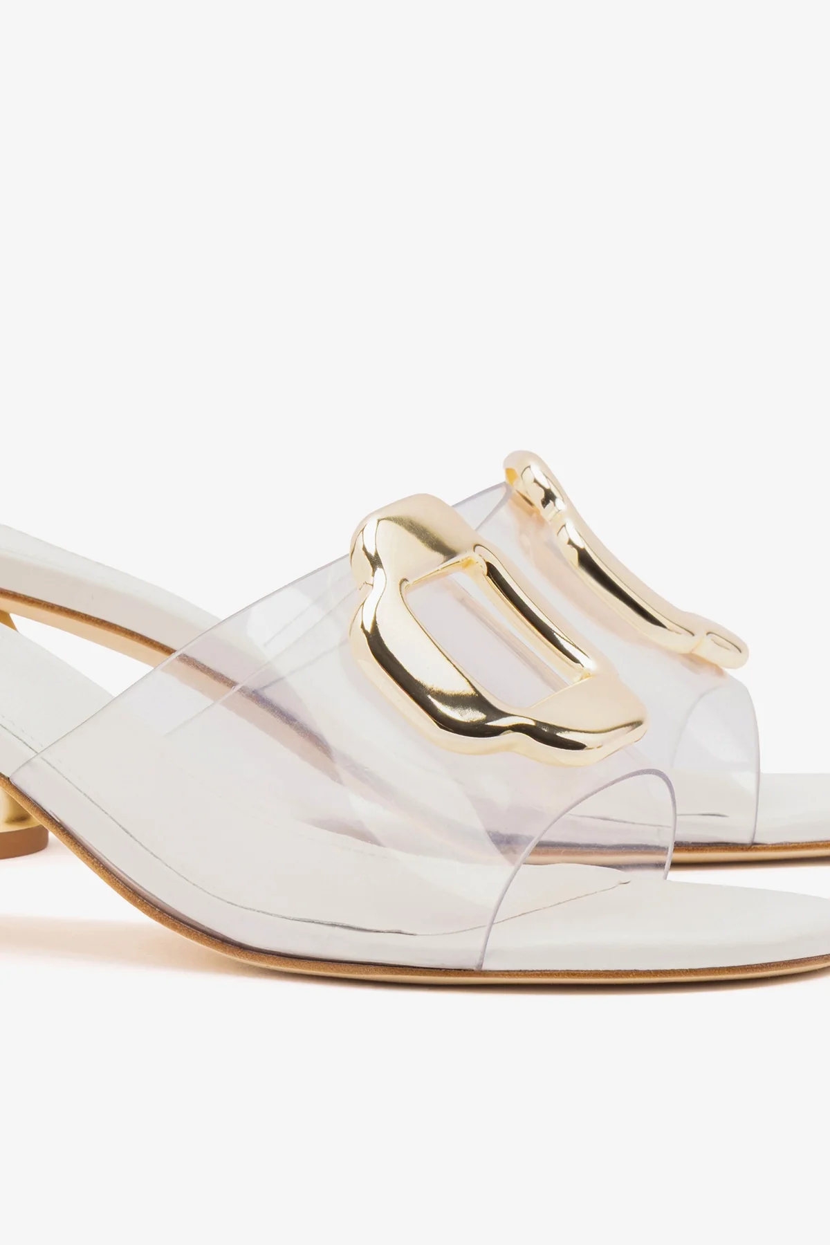 Margherita Clear Mule White Leather - Image 4