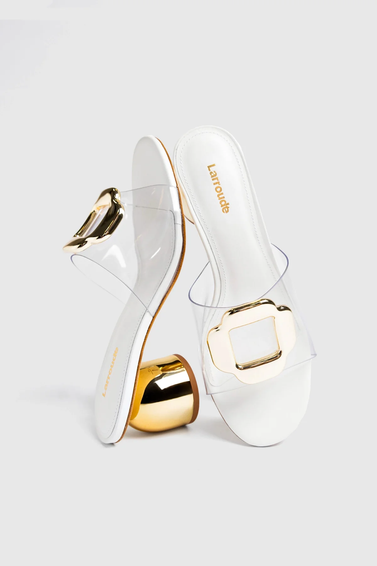 Margherita Clear Mule White Leather - Image 6