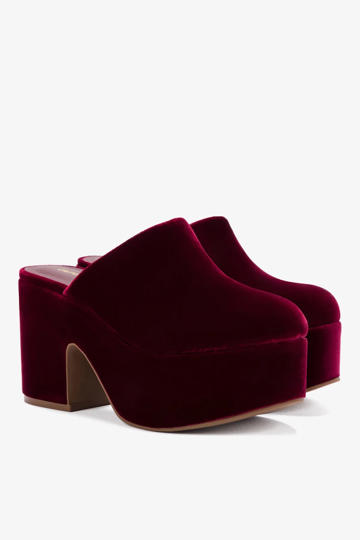 Miso Platform Clog In Wine Velvet - Image 3