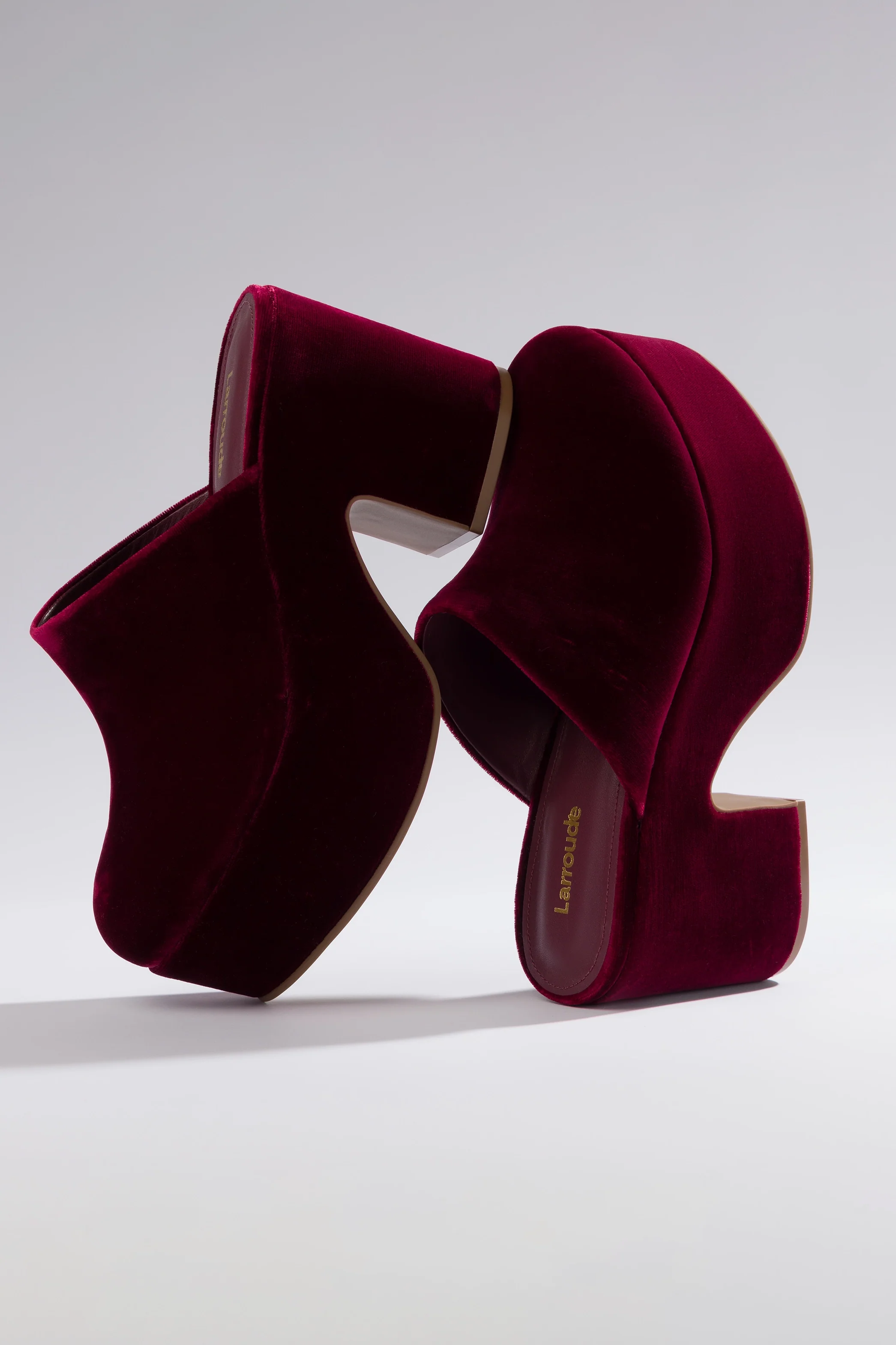 Miso Platform Clog In Wine Velvet - Image 6